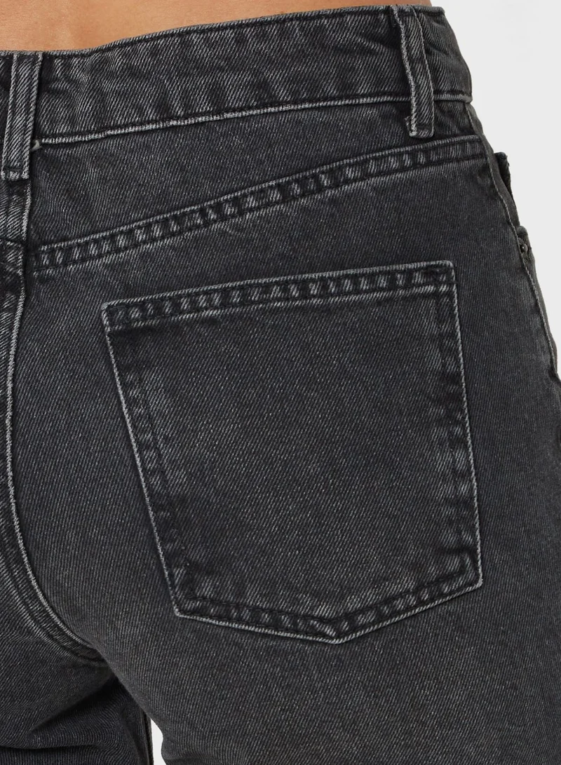 TOPSHOP High Waist Straight Jeans