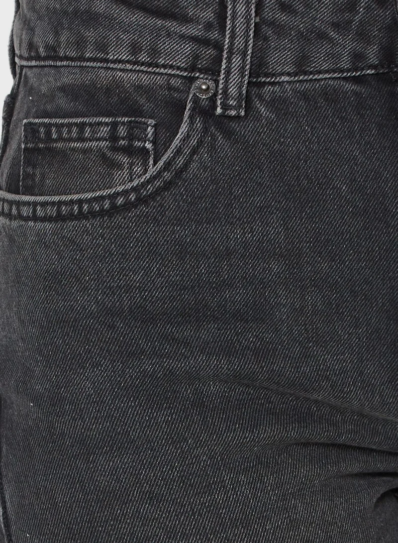TOPSHOP High Waist Straight Jeans