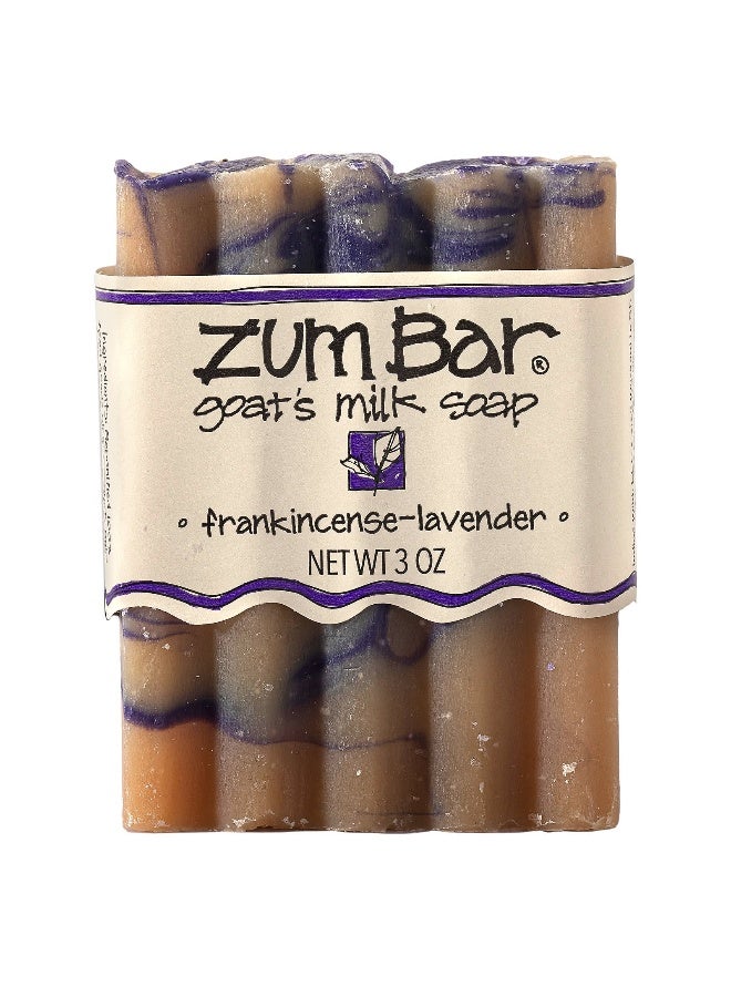 ZUM ZUM, Zum Bar, Goat's Milk Soap, Frankincense-Lavender, 3 oz - Image 1