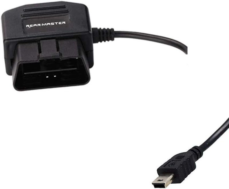 REARMASTER Universal OBD Power Cable for Dash Camera,24 Hours Surveillance/Acc Mode with Switch Button(Mini USB Port) - Image 1
