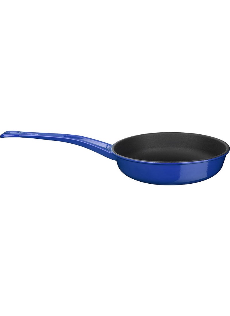 Lava Cast Iron Frying Pan, Metal Handle. DIAMETER(Ø)24CM. - Blue  - Image 2