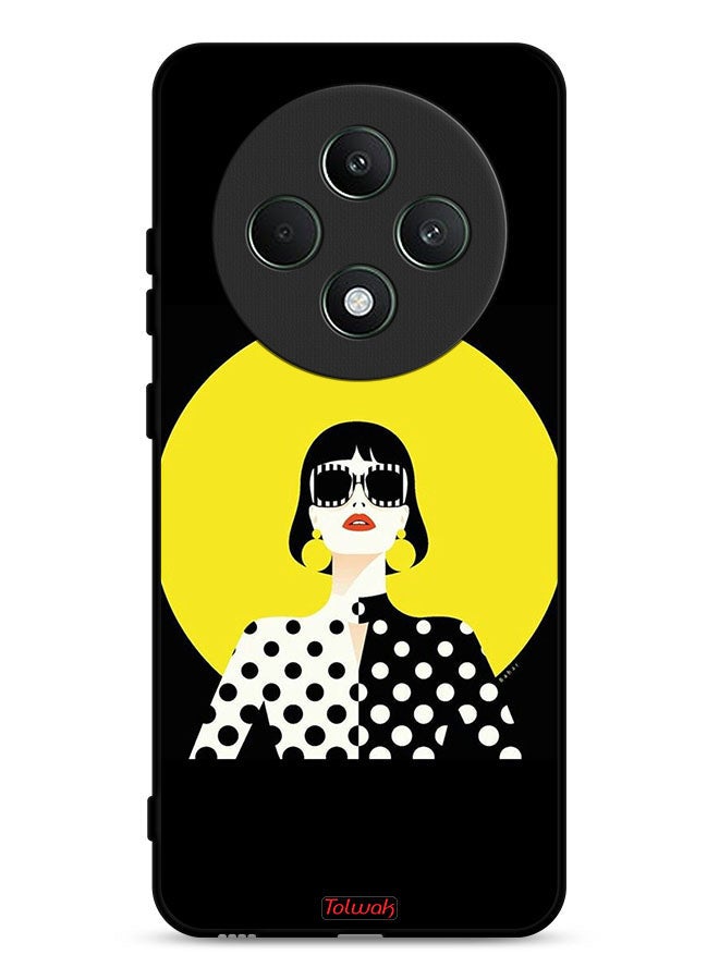 Tolwak Oppo Reno12 F 5G Protective Case Cover Stylish Girl Art - Image 1