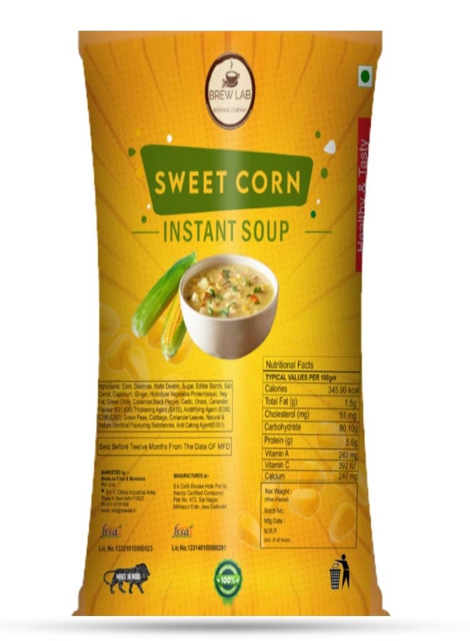 Brew Lab Ready To Cook Instant Healthy & Tasty Veg Sweet Corn Instant Soup Powder | Easy to Prepare | (1 kg) - Image 2