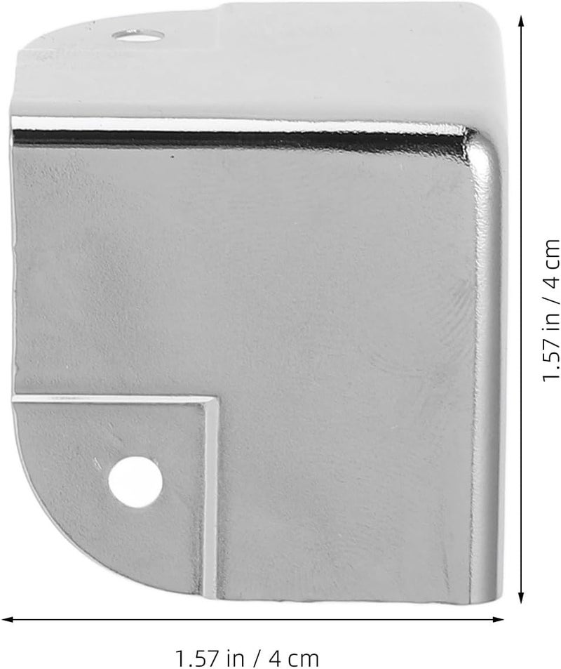6pcs Metal Furniture Corner Protectors 40mm Electroplated Edge Guards for Desk Table Cabinet Safety Home Office - Image 2