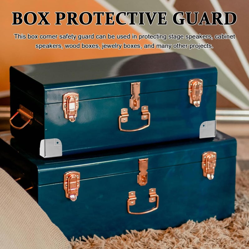 6pcs Metal Furniture Corner Protectors 40mm Electroplated Edge Guards for Desk Table Cabinet Safety Home Office - Image 5