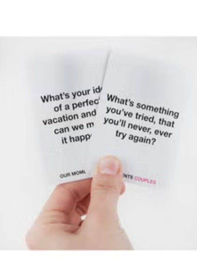 Our Moments Couples - 100 Thought Provoking Conversation Starters for Great Relationship with Your Partner