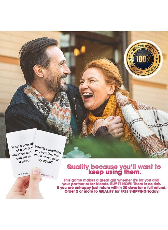 Our Moments Couples - 100 Thought Provoking Conversation Starters for Great Relationship with Your Partner