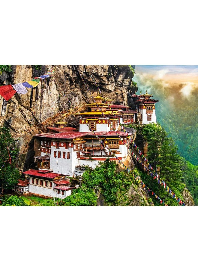 Trefl Tiger's Nest, Bhutan 2000 Piece Jigsaw Puzzle Red 38"x27" Print, DIY Puzzle, Creative Fun, Classic Puzzle for Adults and Children from 15 Years Old - Image 2