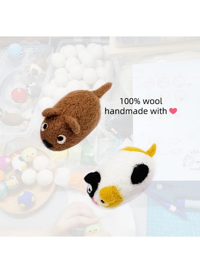 ألعاب قطط مصنوعة يدويًا من الصوف للقطط الصغيرة داخل المنزل، للترفيه والمطاردة والصيد والتمرين بدون عشبة النعناع البري (قطعتان متعددتان) - Image 5