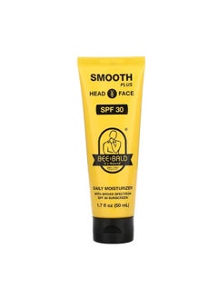 Bee Bald Smooth Plus Head And Face Daily Moisturizer SPF 30 1.7  fl oz 50 ml  - Image 1