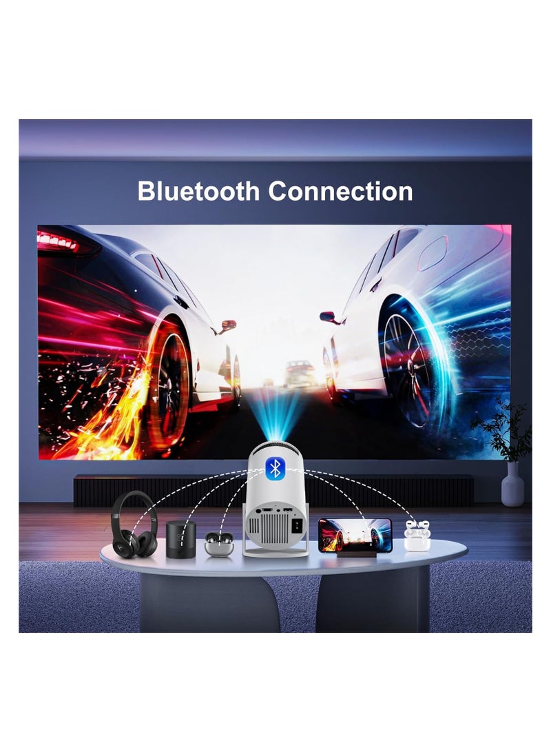 Mini 4K Portable Projector – Smart Android 11 with WiFi 6 & BT5.2, 180° Rotation, Home Cinema, Compatible with Phone/TV Stick/Laptop  - Image 2