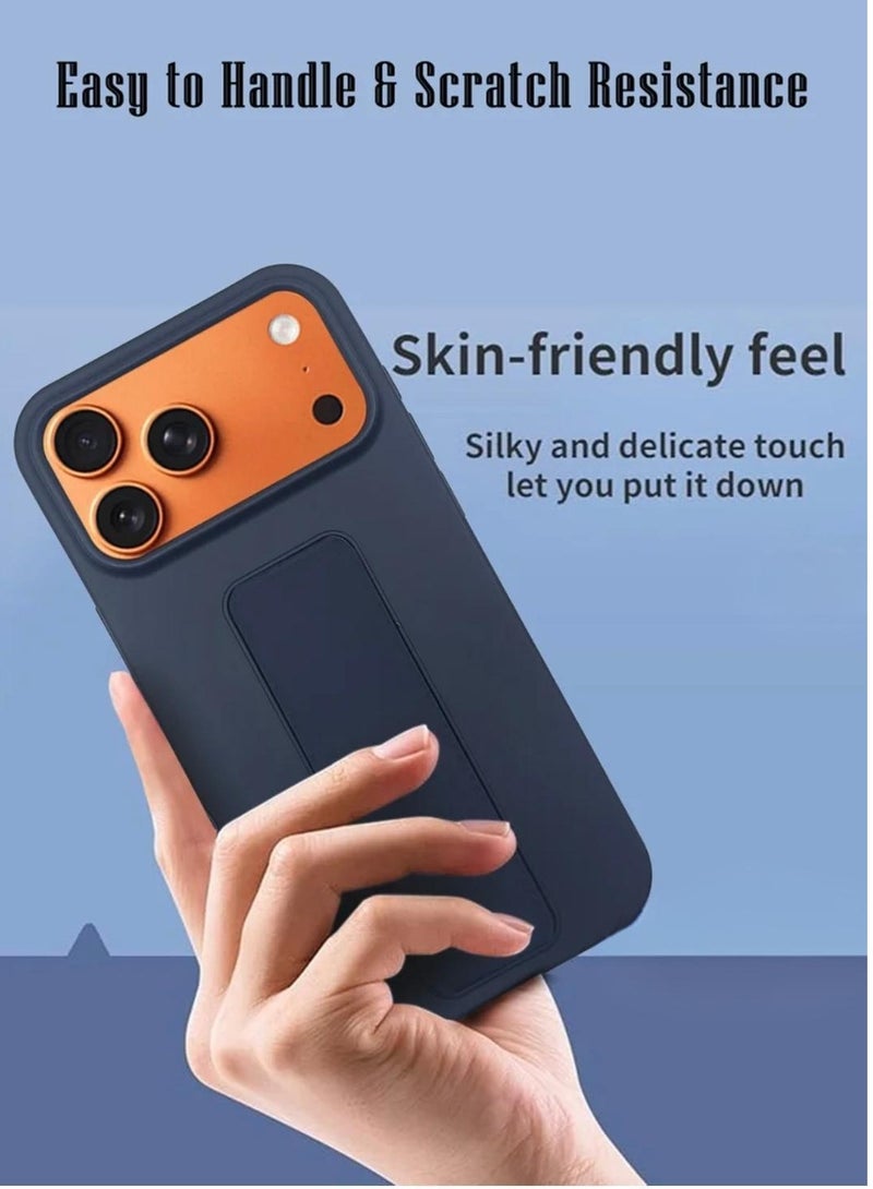 ARMOR Case Cover For Apple iPhone 17 Pro With Magnetic Hand Grip 3 in 1 Blue - Image 4