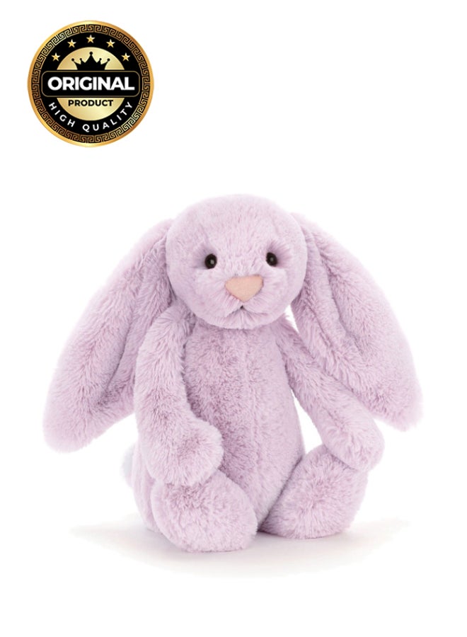 Jellycat Bashful Lilac Bunny Plush – Soft Stuffed Toy with Cordy Legs, Cute Valentine’s Gift for Kids & Adults, Collectible Jellycat, 28cm - Image 1