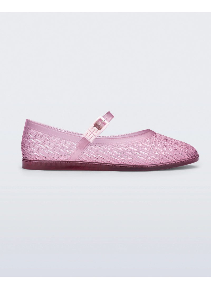 melissa Women's Pink Harper Mary Jane Jelly Flat - Image 1