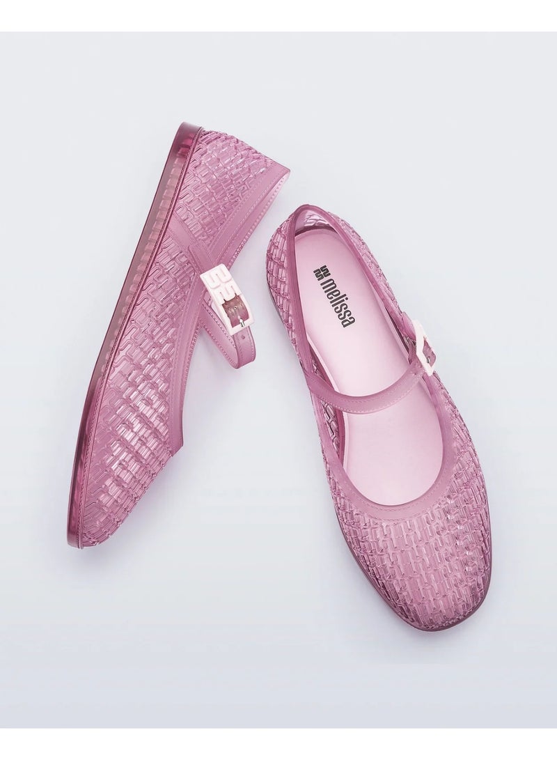 melissa Women's Pink Harper Mary Jane Jelly Flat - Image 3
