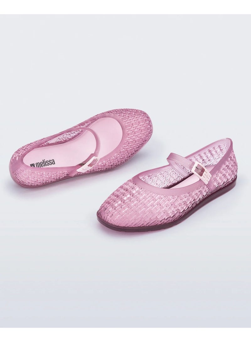melissa Women's Pink Harper Mary Jane Jelly Flat - Image 2
