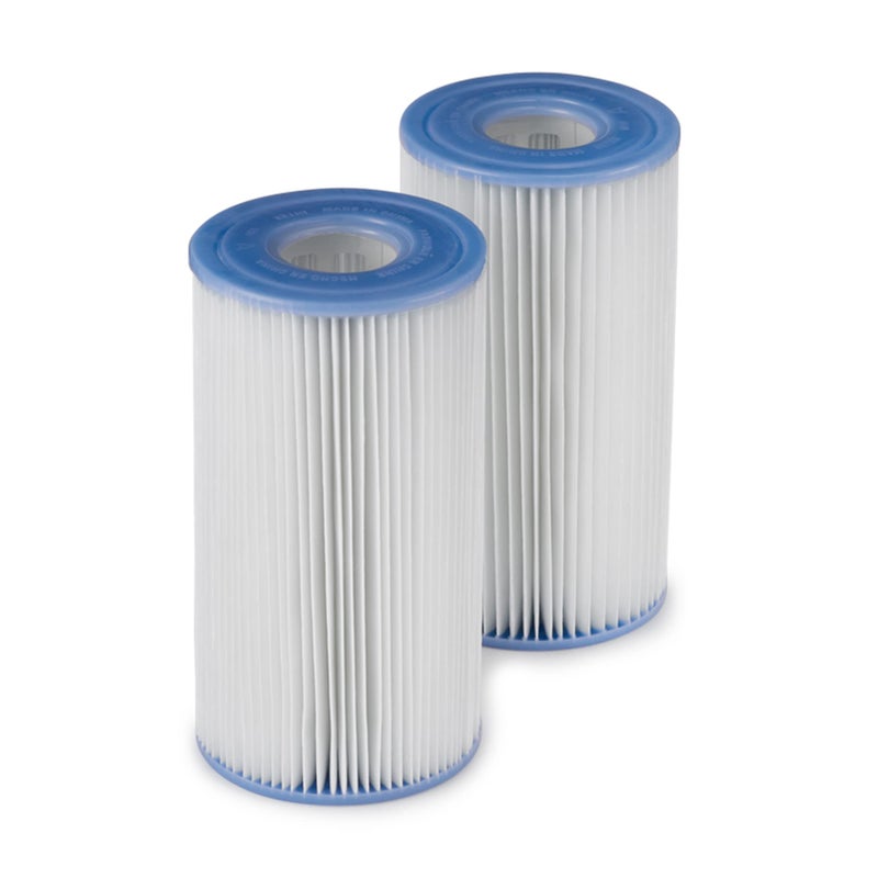 Intex 29002E Type A Pool Filter Cartridge Filter Pumps - Easy-to-Clean - Dacron Paper - Efficient Filtration - Two Pack - Image 2