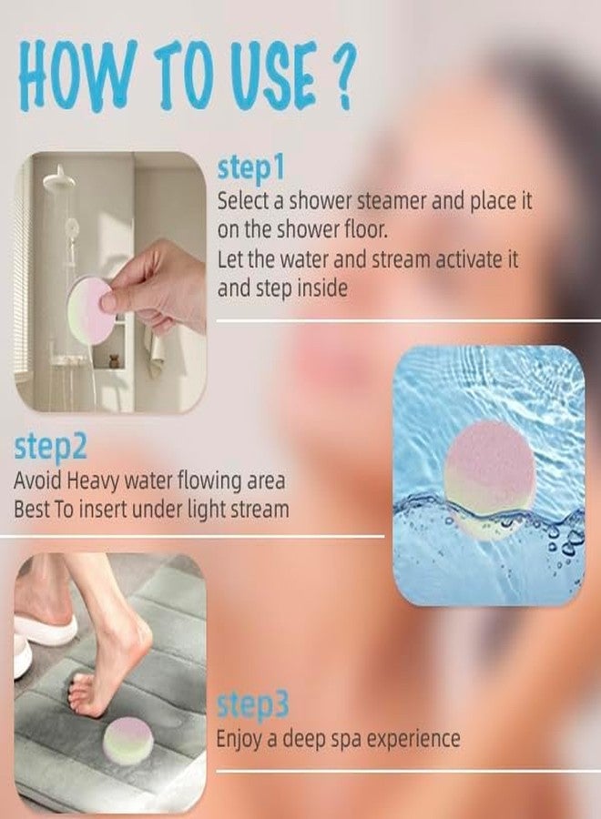 HiHas 48pcs Aromatherapy Shower Steamers - Relaxation Birthday Christmas Set for Women and Men, Shower Bombs Tablets for Stress Relief and Self Care, Luxury Home Spa - Image 5