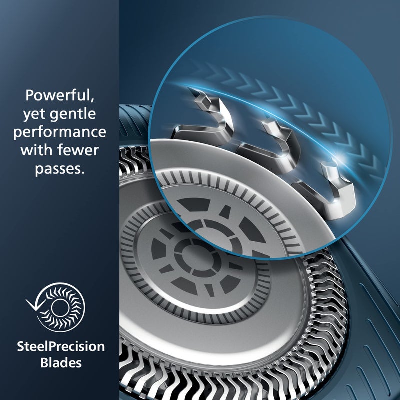 Norelco Philips Norelco Shaver 7600, Rechargeable Wet & Dry Electric Shaver with SenseIQ Technology, Quick Clean Pod, Travel Case & Pop-up Trimmer, S7886/84 - Image 4