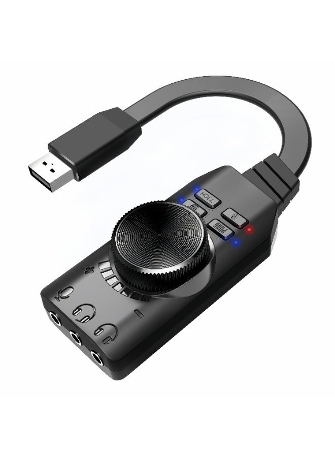 Plextone GS3 7.1 Channel USB External Sound Card for PC & Mobile Gaming - Image 1