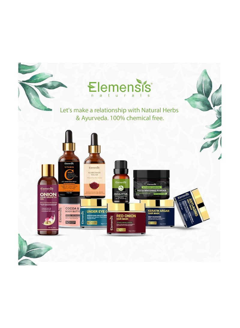 Elemensis Naturals - Elemensis Naturals Pure Indigo Powder organic for hair color, make shiny and strong hair, reduce hair fall and dandruff, 100gm - Image 1