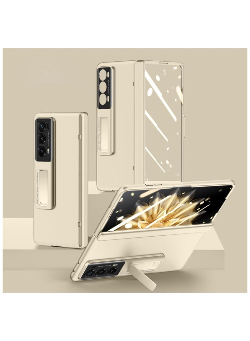 general Compatible with Honor Magic V2 Cover: Lightweight Stylish Phone Kickstand Case with Screen Protector - Hinge Protection Slim Protective Phone Case for Honor Magic V2 2023