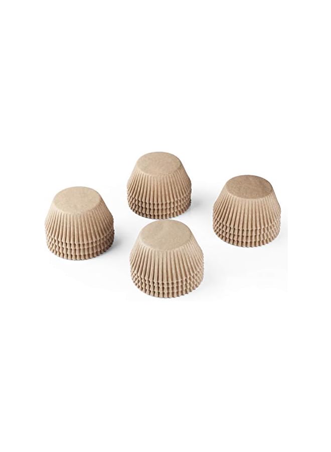 S-TOP Standard Natural Cupcake Liners 500 Count, No Smell, Food Grade & Grease-Proof Baking Cups Paper - Image 4