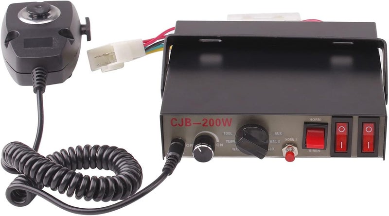 banhao 12V PA System for Vehicles - Police Siren Speaker with 8 Tones, 130DB, 200 Watt, Handheld Microphone - Image 5