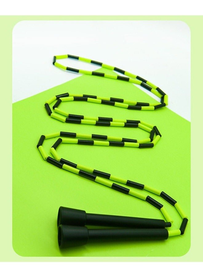 1-Piece Soft Beaded Jump Rope 9feet Green - Image 3