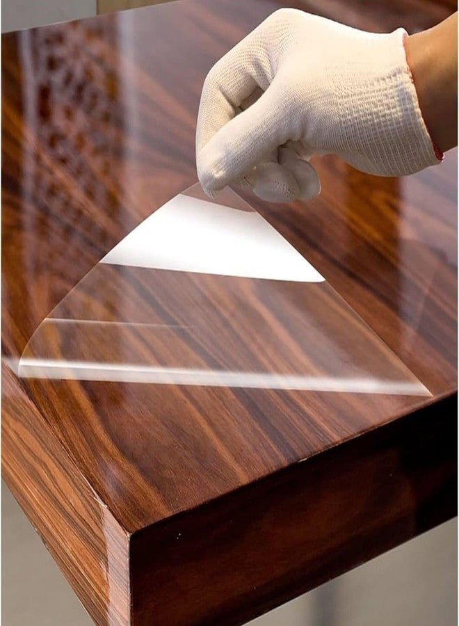 ERATO Clear Kitchen Film Self Adheisve Wall Protecter Kitchen Film Oil Proof & Waterproof Clear Film for Cabint Table Countetop (Clear Film, 18 x 40 Inch) - Image 1