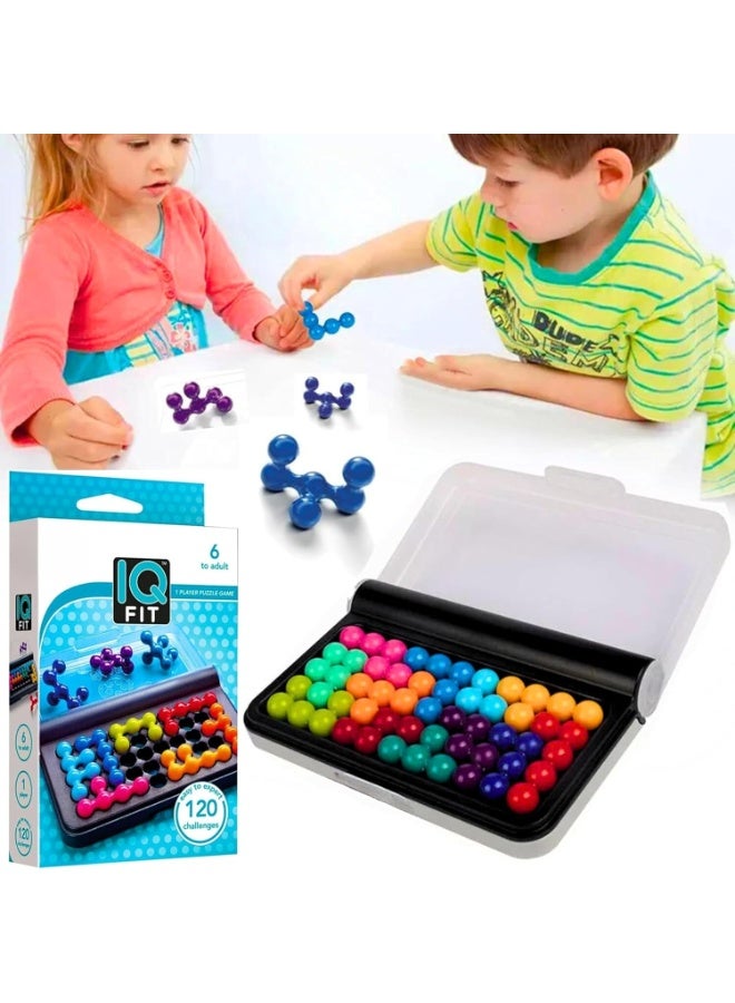 MAGIC VAULT لعبة IQ Fit 3D للسفر لتحدي العقل للأطفال والبالغين | 120 تحدي منطقي | لعبة تعليمية للأعمار 6 وما فوق - Image 1