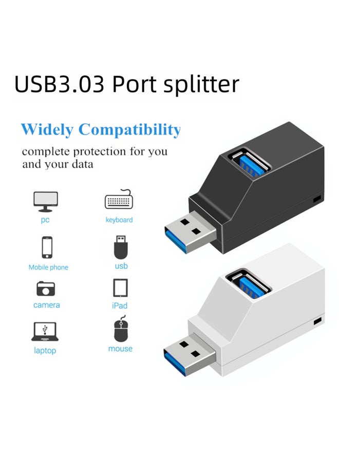 فيفيد مقسم USB 3.0 بثلاث منافذ - محور USB مضمن ميني محمول بتقنية 2.0 + 3.0 - Image 3