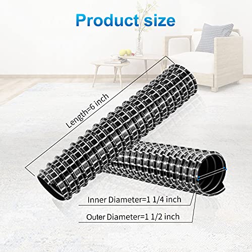 KeeTidy Rocket Hose Replacement Compatible with Shark Rocket Vacuum Cleaner Models HV300, HV302, HV320, HV321, Lower Nozzle Hose, 6" x 1.25" (1+1 Pack) - Image 3