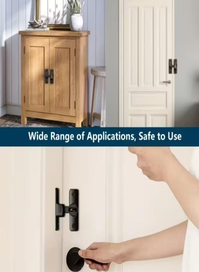 NETZILLA 180 Degree Rotating Security Door Lock, Heavy-Duty Anti-Theft Manual Sliding Bolt, Reinforced Metal Lock for Home Office Garage Doors, Polished Finish - Image 5