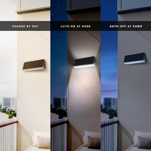 Dylect® Luxe Solar Up Down Light Outdoor, 2 in 1 Solar Motion Sensor Light for Home, Garden, Balcony, Pillar| Reliable 24 Hr Runtime, Powerful 2000mAh Battery, IP54 Waterproof (4000K Natural White) - Image 4