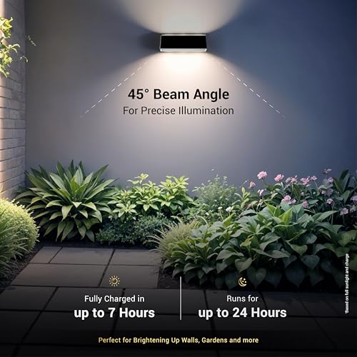 Dylect® Luxe Solar Up Down Light Outdoor, 2 in 1 Solar Motion Sensor Light for Home, Garden, Balcony, Pillar| Reliable 24 Hr Runtime, Powerful 2000mAh Battery, IP54 Waterproof (4000K Natural White) - Image 5