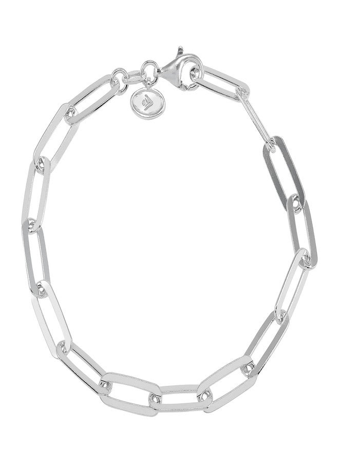Silpada 'Falling Paperclips' Chain Bracelet in Sterling Silver, 7.25" - Image 2