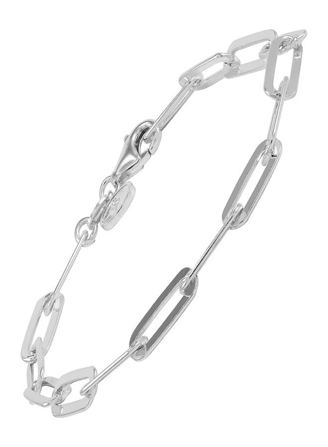 Silpada 'Falling Paperclips' Chain Bracelet in Sterling Silver, 7.25" - Image 1