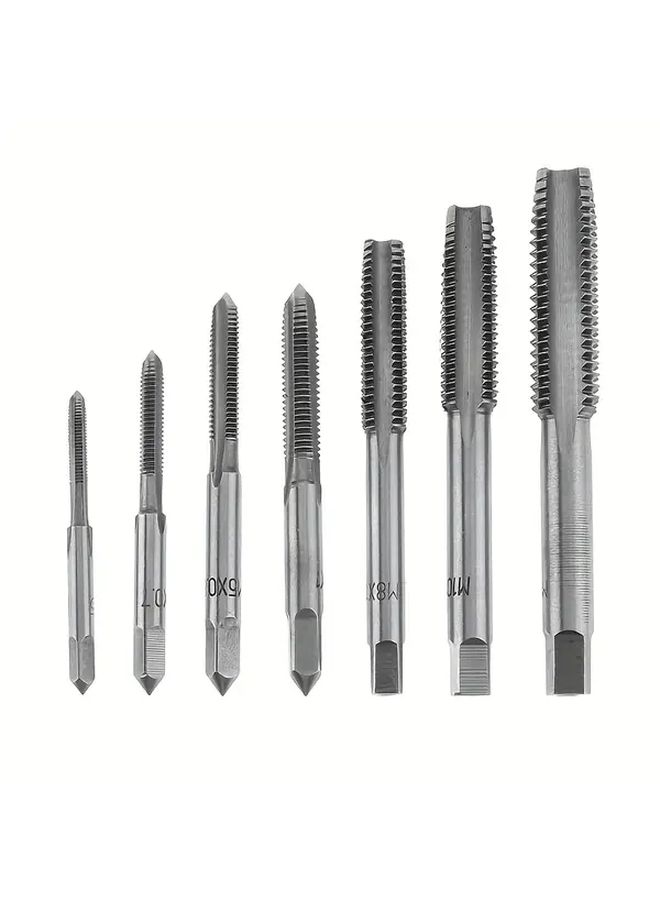 7pcs Straight Slot Thread Tap Set High Speed Steel For Through And Blind Holes - Image 5