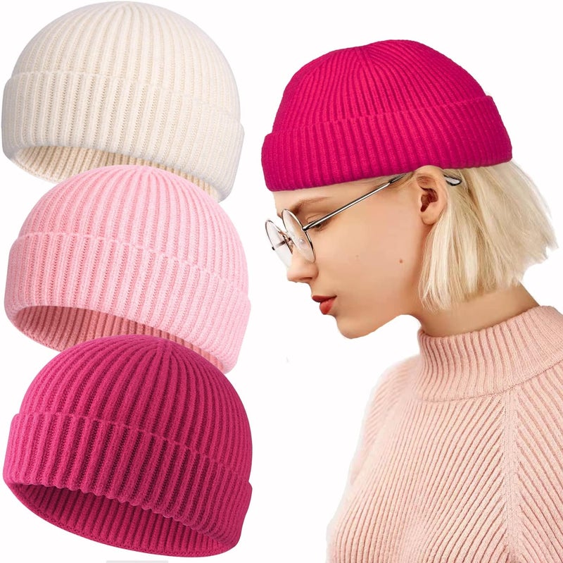Roybens Swag Wool Knit Cuff Short Fisherman Beanie for Men Women, Winter Warm Hats - Image 1
