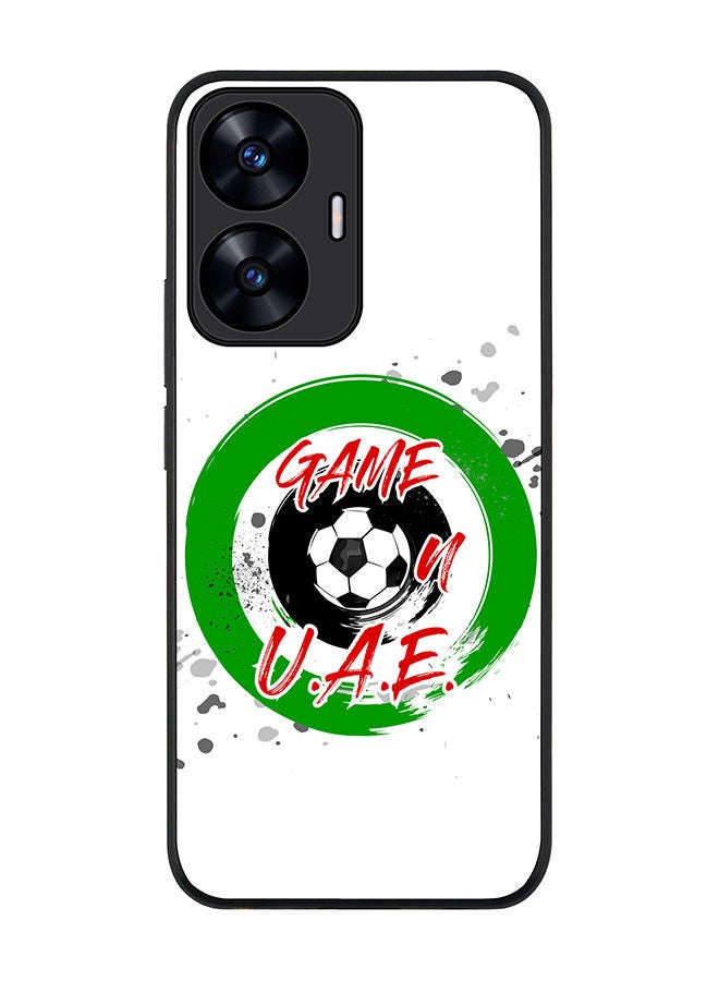 Stylizedd Rugged Black edge case for Realme C55 4G Slim fit Soft Case Flexible Rubber Edges Anti Drop TPU Gel Thin Cover -  Game on U.A.E. - Image 1