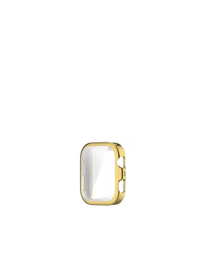 Case Compatible with Huawei Watch Fit4 pro Case All-Around Screen Protector Watch Soft TPU Shockproof Cover Slim Guard Thin Bumper Shell Protector (Gold) - Image 3