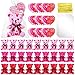 Poen 18 Pack Valentines Day Bears Bulk with Heart Cards Mini Valentine Stuffed Animal with Heart Pattern Bears Toys Keychains for Kids Boy Girl Classroom Prize Goodie Bag Stuffers Party Favor - Image 2