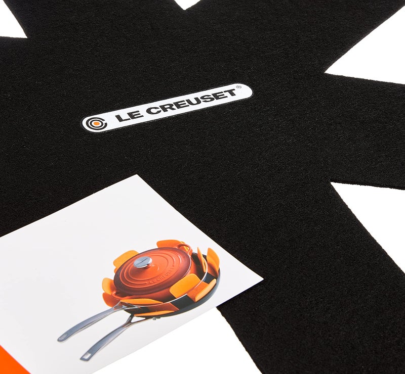 Le Creuset Set of 3 Felt Cookware Protectors - Black - Image 3