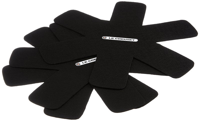 Le Creuset Set of 3 Felt Cookware Protectors - Black - Image 1