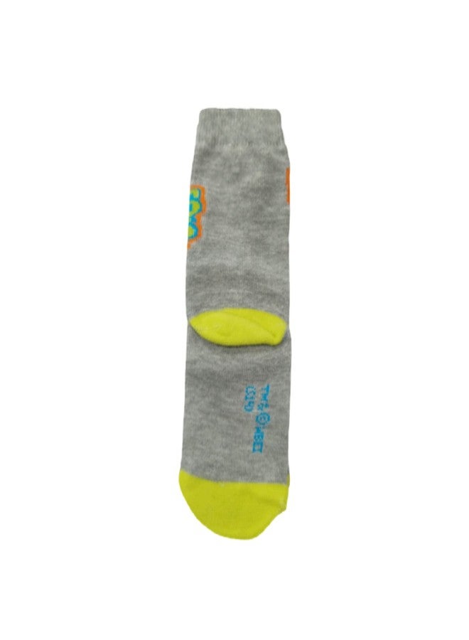 CAMEY Multicolor Soft Cotton Printed Socks For Kids 2-4|3-5|4-8 Years Pack of 2 (2-4 Y) - Image 3