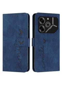 Best Choice Products For Tecno Pova 6 Pro Case,Premium Leather Wallet Case with Card Holder Kickstand Magnetic Closure Flip Folio Case Cover for Tecno Pova 6 Pro 5G,Blue  - Image 1