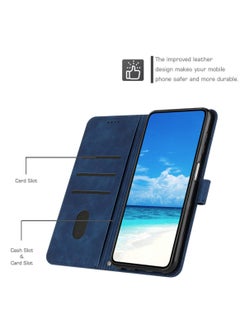 Best Choice Products For Tecno Pova 6 Pro Case,Premium Leather Wallet Case with Card Holder Kickstand Magnetic Closure Flip Folio Case Cover for Tecno Pova 6 Pro 5G,Blue  - Image 4