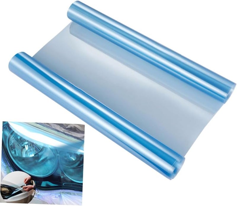 فيلم تلوين ضوء الرأس الأزرق فينيل لاصق تغليف لمصابيح السيارة حماية من الخدش تصميم فريد - Image 4