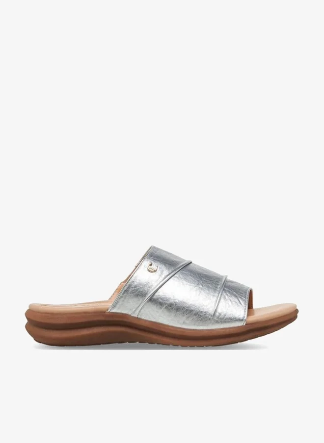 لو كونفورت Women Metallic Slide Sandals